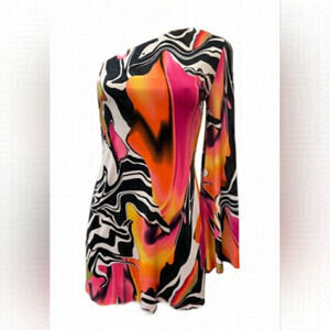 Joseph Ribkoff Multicolor Abstract Dress